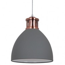 Φωτιστικό Κρεμαστό Μονόφωτο Φ30cm E27 230V Γκρί 955JASON1/GR